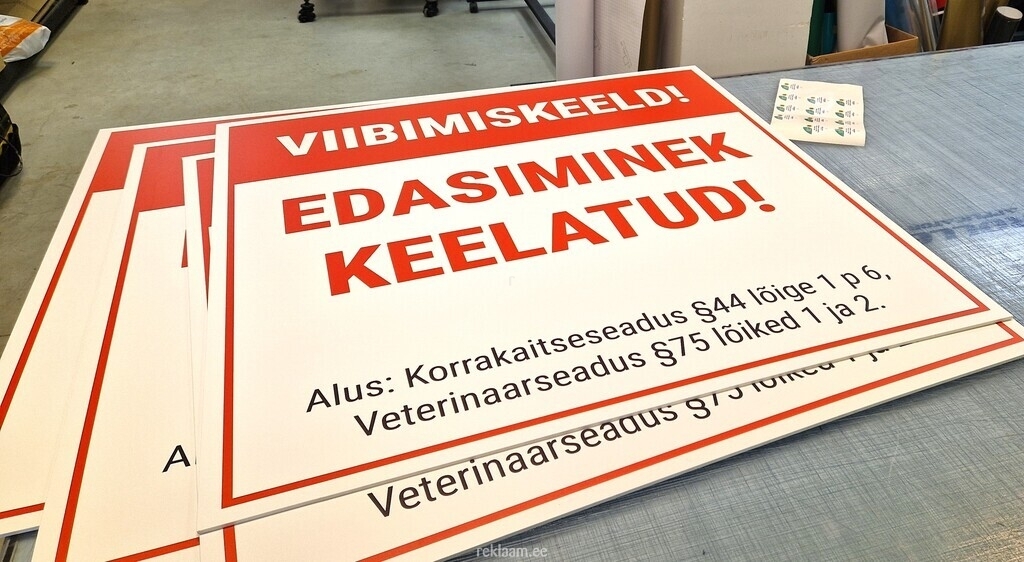 Edasiminek keelatud hoiatussilt