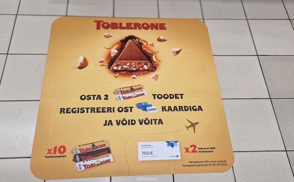 Toblerone põrandakleebis