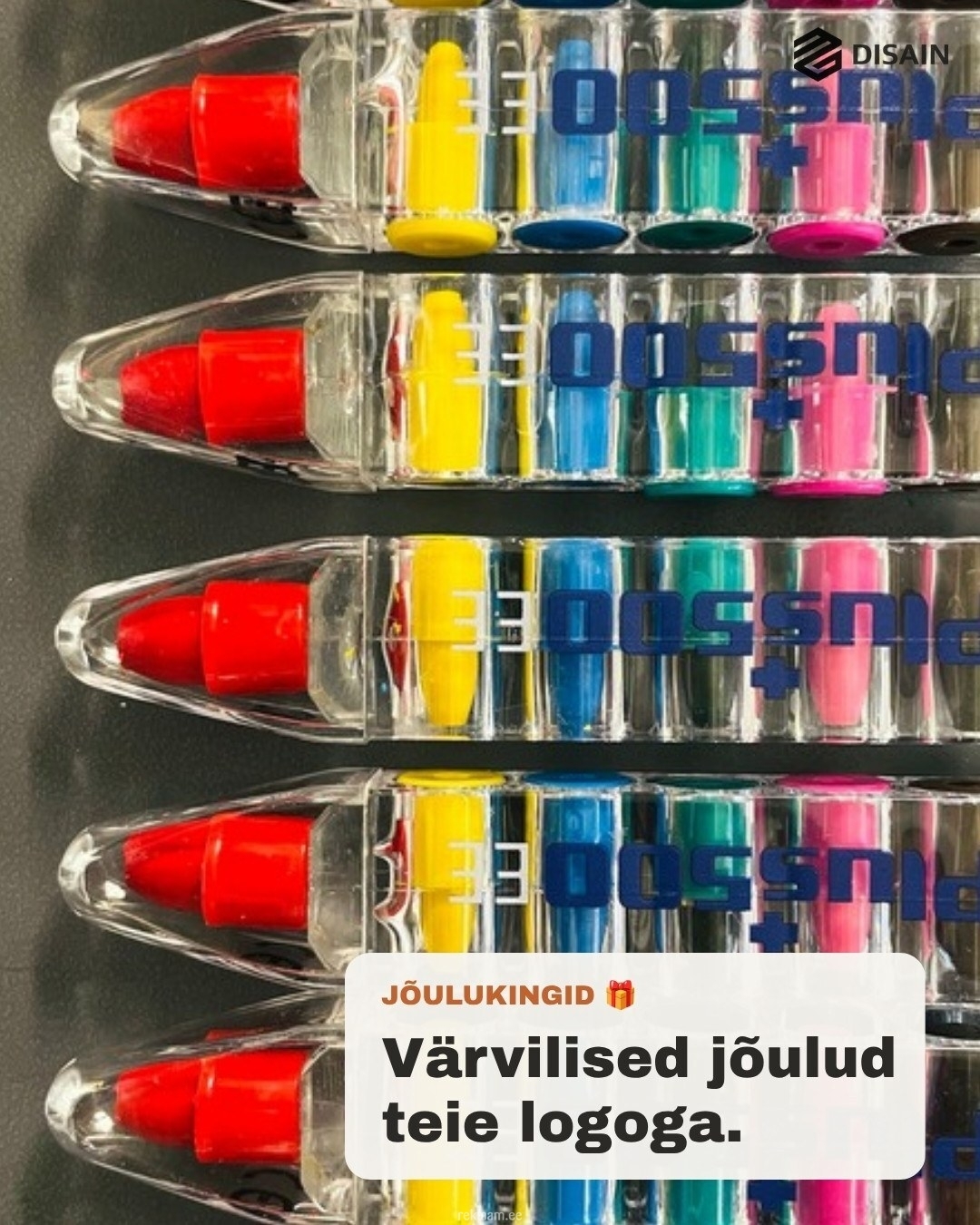 Logoga värvikriidid – jõulukingitus ettevõttele