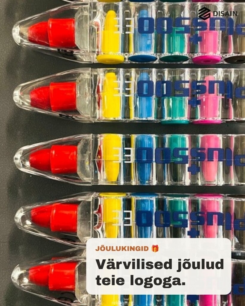 Logoga värvikriidid – jõulukingitus ettevõttele