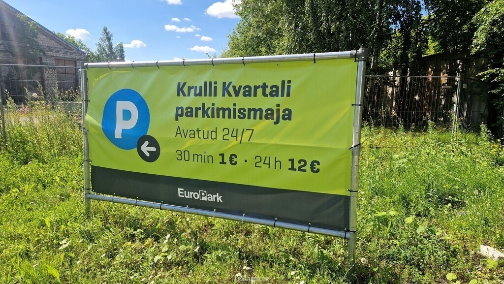 Krulli kvartali parkimise infobänner