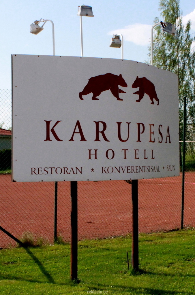 Karupesa hotelli reklaamtulp