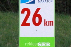Tartu Maraton - kilomeetritähis