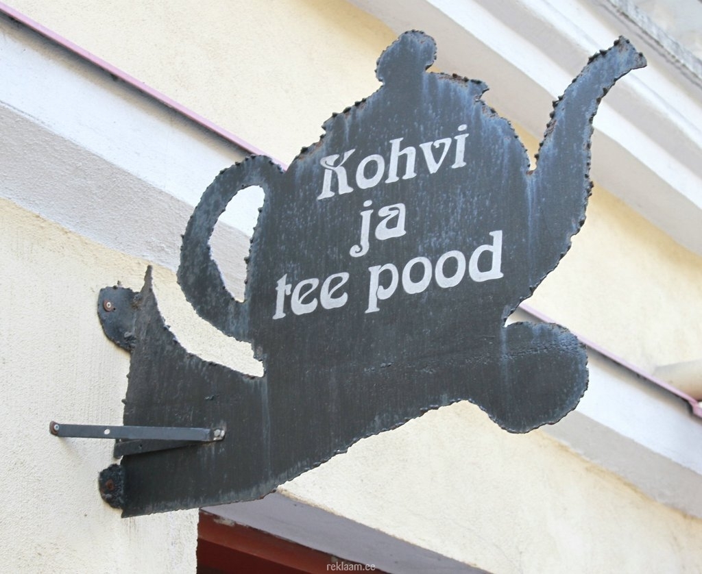 Kohvi ja tee pood seinasilt