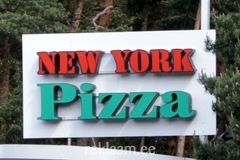 New York Pizza valgusreklaam tähed 