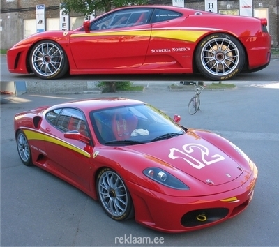 Ferrari disain ja kleepimine
