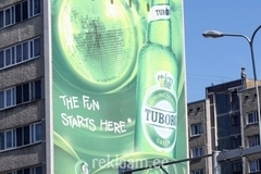 Tuborgi reklaam - suur pvc banner