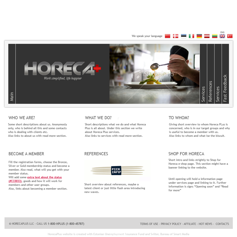 Horeca Plus veebileht