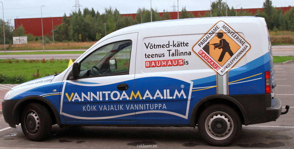 Vannitoamaailm auto reklaamkleebised