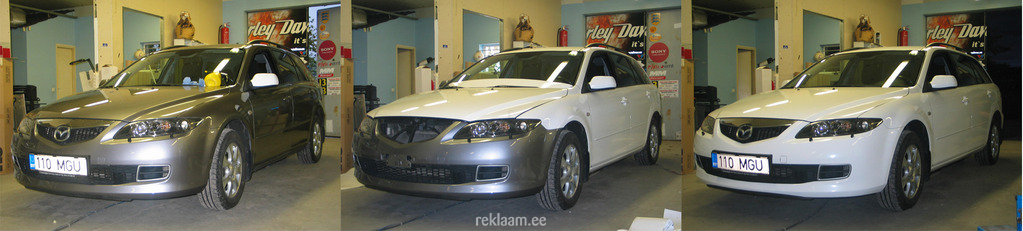 Mazda 6 üleni valgeks kiletamine