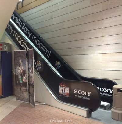 Sony Reklaam eskalaatoril