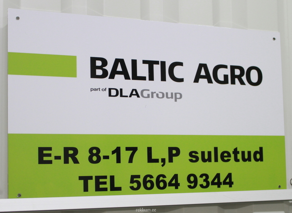 Baltić Agro metallist fassaadisilt 