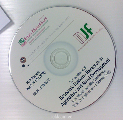 Eesti Maaülikooli trükitud CD plaat 