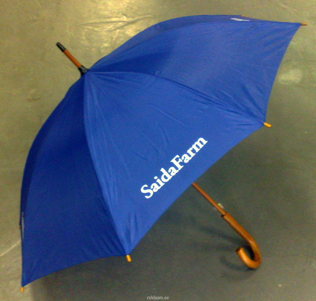 Saida Farmi logo trükk vihmavarjule. 