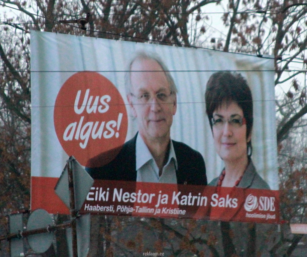 Eiki Nestor / Katrin Saks - valimisreklaam 
