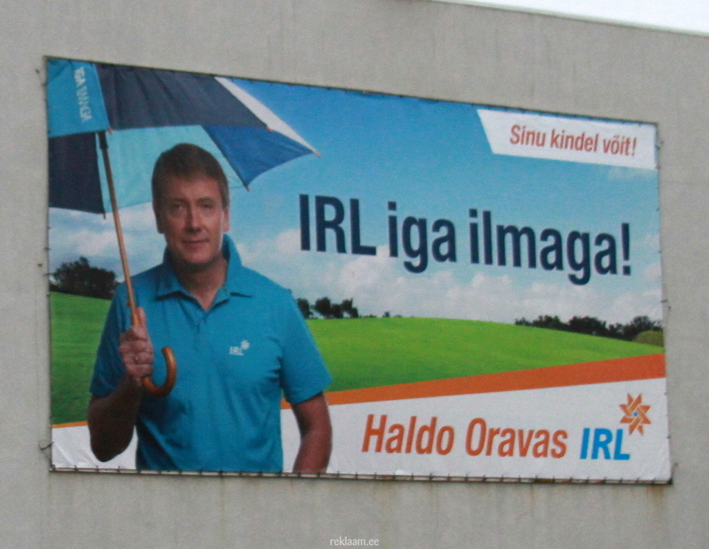 IRL valimisreklaam - Haldo Oravas