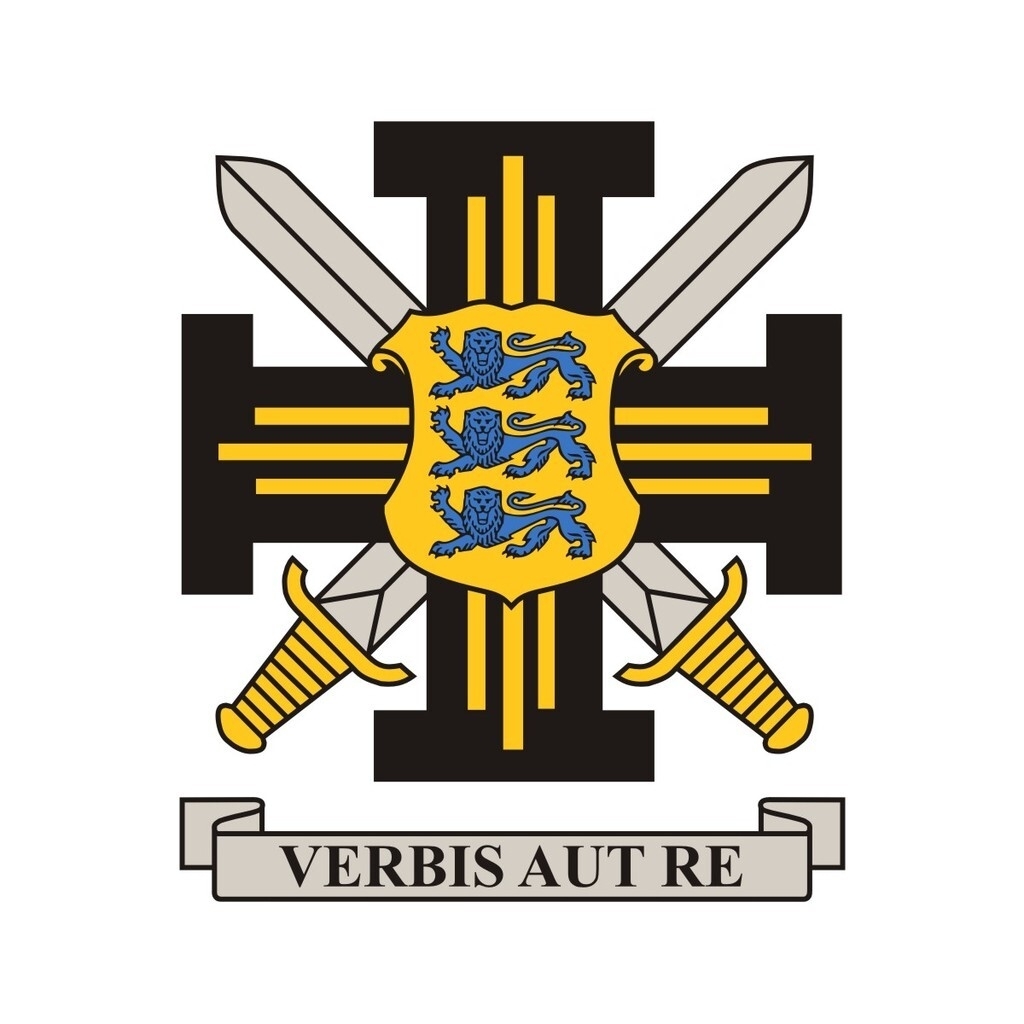 Sisekaitseakadeemia logo. Logol on Eesti Vabariigi  vapp ja mõõgad. 