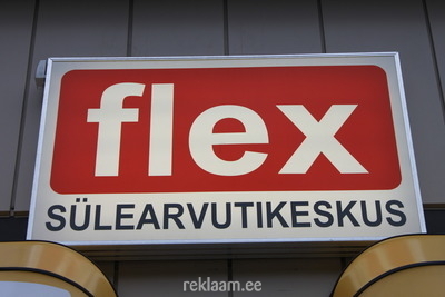 Flex sülearvutikeskus valgusreklaam