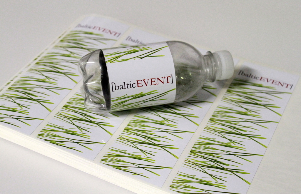 Baltic Event kleebisetiketid pudelile. 