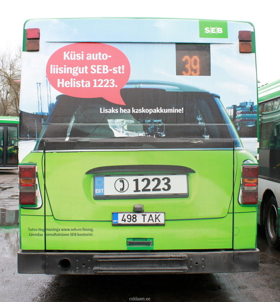 SEB reklaam liinibussil