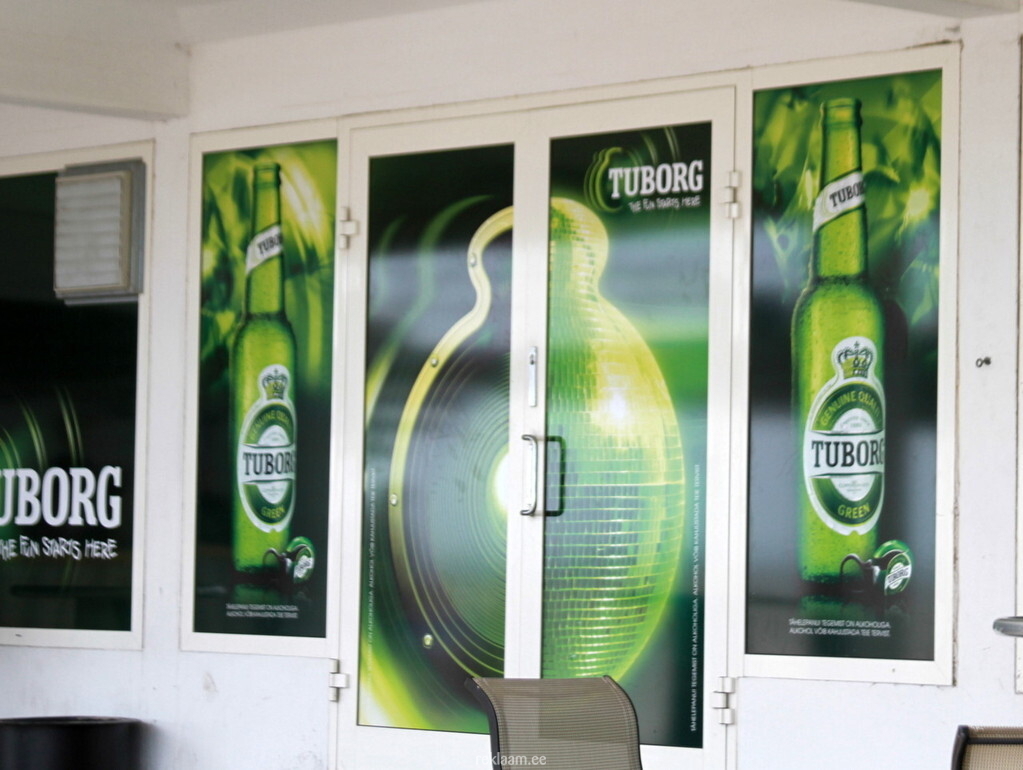 Tuborg kiletatud klaasid