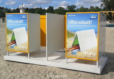 Reklaam Pärnu rannas