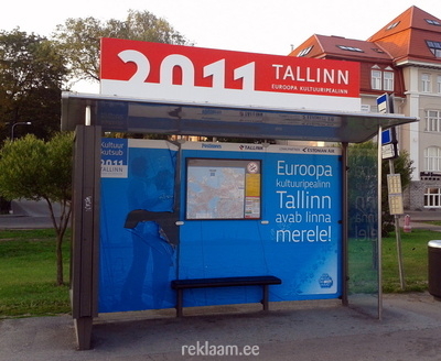 Tallinn 2011 reklaam bussipeatustes