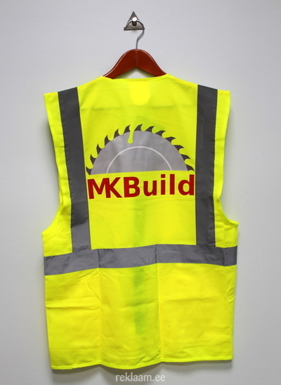 MK Build ohutusvest trükiga