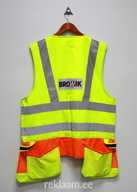 Browic töövestidele trükitud logo. Trüki meetod kuumpress, mis kannatab pesu kuni 60 kraadi. Pestes tuleb riideesemed pöörata pahupidi. Küsi pakkumist! 