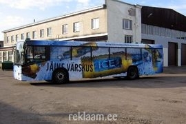 Saku Ice reklaambuss Pärnus