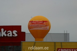 Kaubamajaka reklaampall katusel