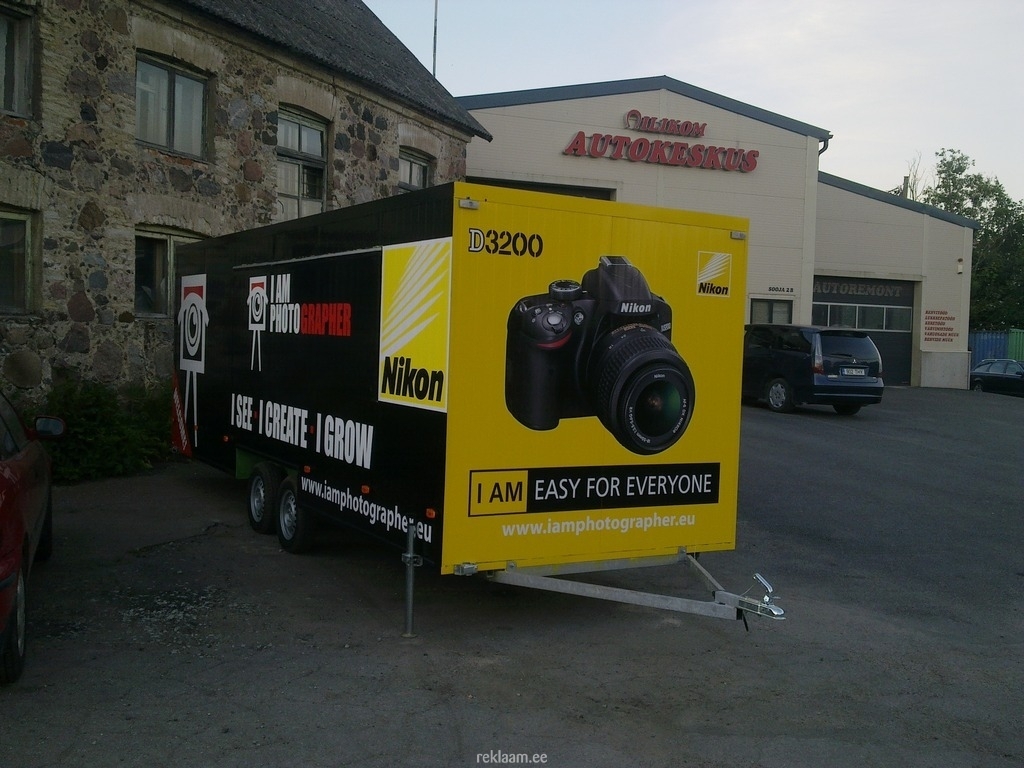 Nikon haagise kiletamine ja kleepimine