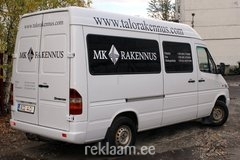 MK Rakennus - KLEEBISREKLAAM autole 
