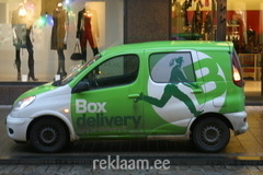 Box delivery kleebistes auto