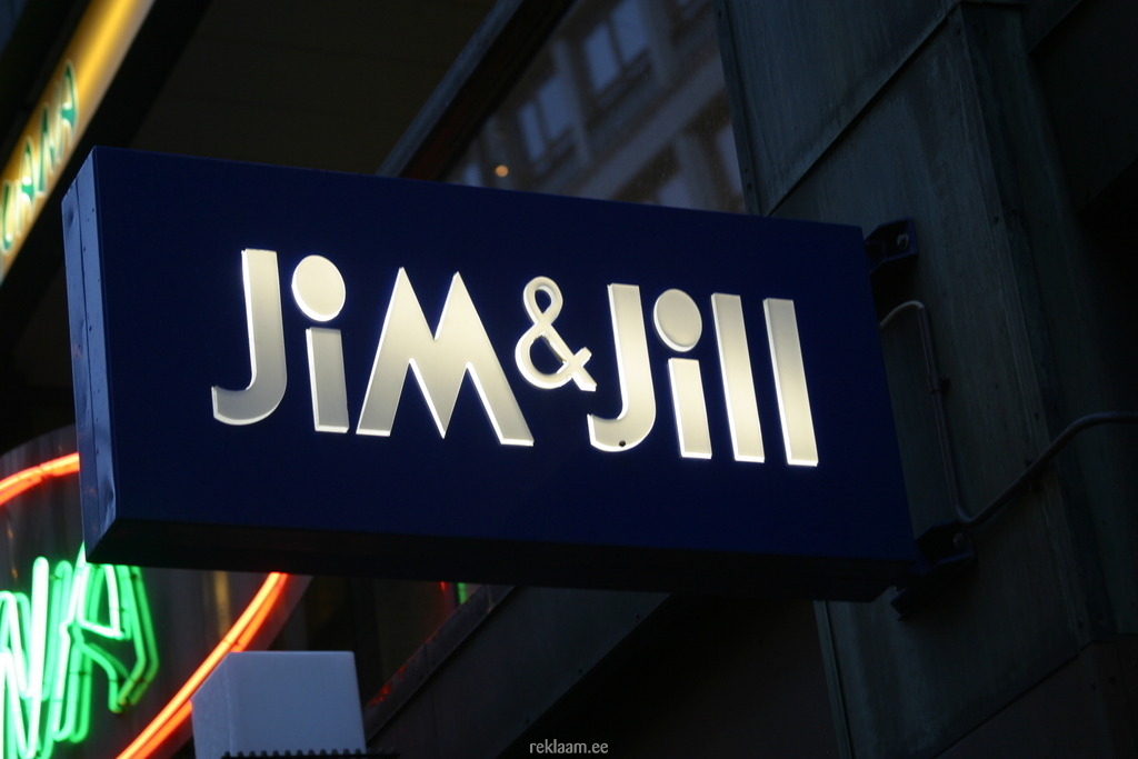 Jim ja Jill valgusreklaam
