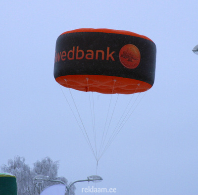 Swedbank reklaam õhus heeliumiga