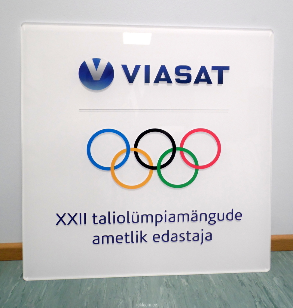 Viasat pleksiklaasist silt 