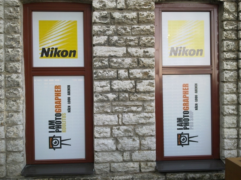 Nikon poe perforeeritud akna kleebised