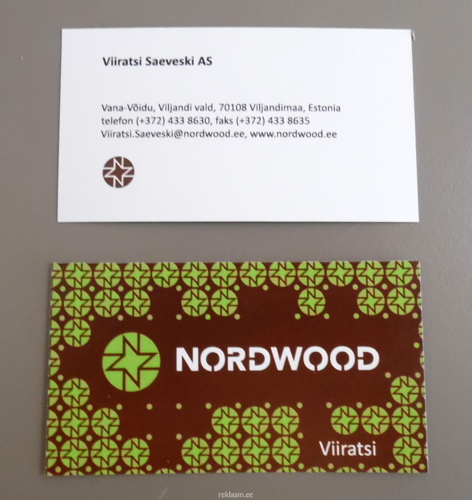 Nordwood visiitkaardi trükk