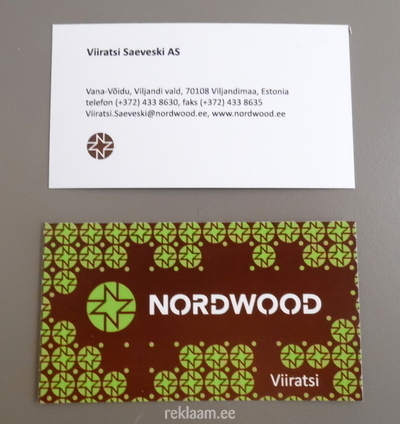 Nordwood visiitkaardi trükk