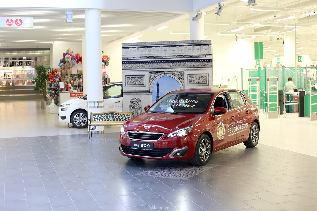 Metro Auto Peugeot 308 väljapanek Rocca al Mare Kaubanduskeskuses