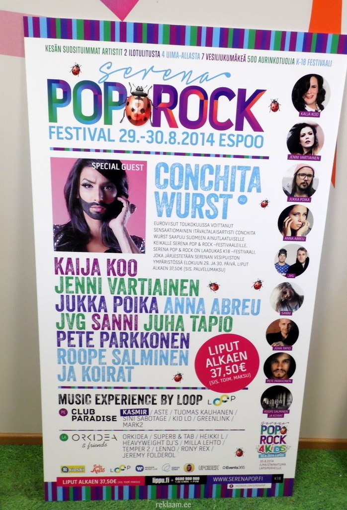 PopRock reklaamsilt