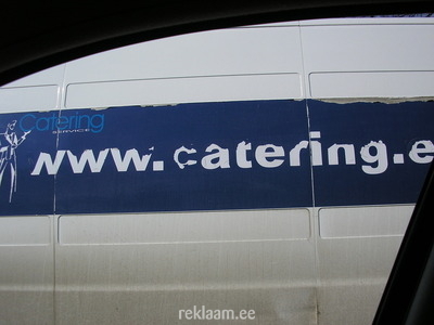 Catering reklaamkleebised kaubikul