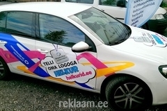 Helkurid.ee reklaamkampaania kleebised autole. 