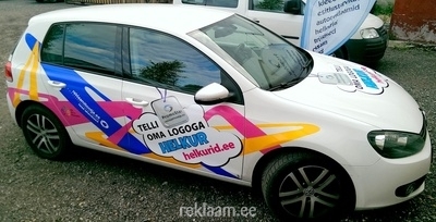 Helkurid.ee reklaamkampaania kleebised autole. 
