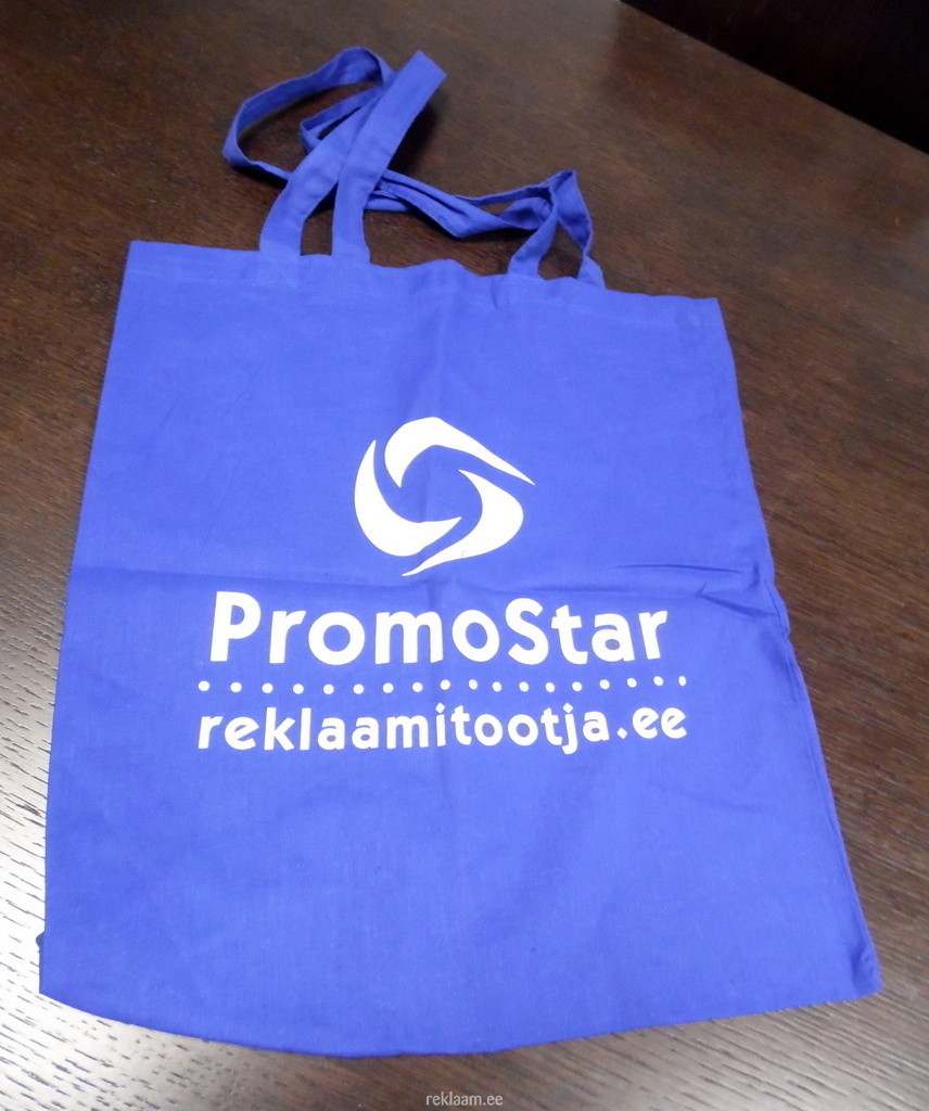 Promostar logoga riidest kott