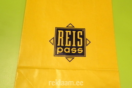 Reispass logoga paberkott