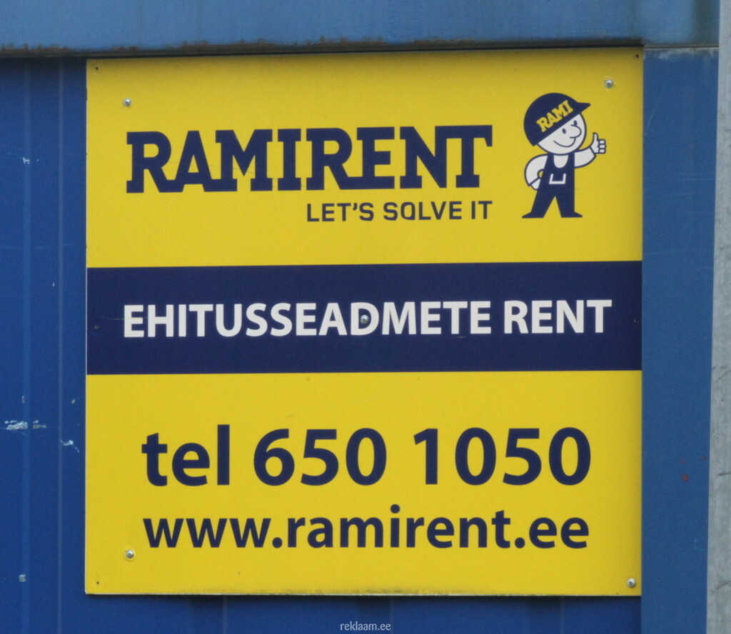 Ramirent reklaamsilt 