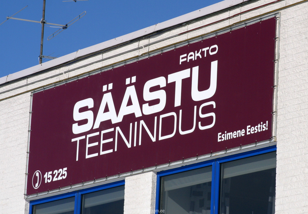 Säästu teeninduse reklaambanner