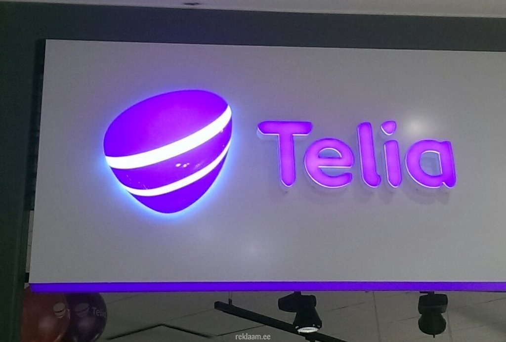 Telia valgusreklaam